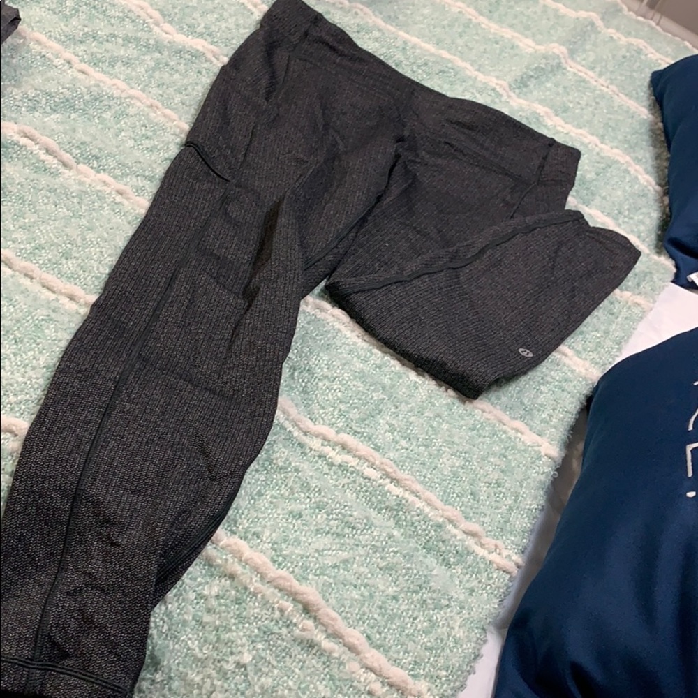 Lulu lemon herringbone leggings. Size 12
